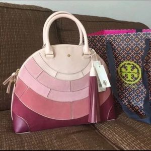 Tory Burch Pieced Leather Dome